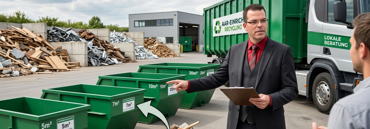 Containerdienst in der Nähe: So finden Sie die richtige Größe für Ihr Projekt